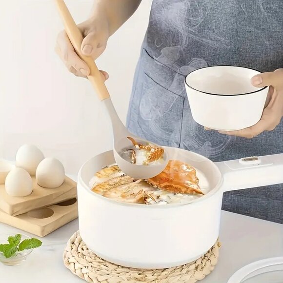 12pcs Non-Stick Silicone Kitchenware Utensil Set with Ergonomic Wooden Handle - Picture 6 of 11